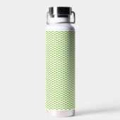 Botanische groene mapjes set waterfles (Achterkant)
