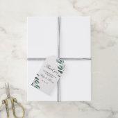 Botanische groene minimalistische gunst cadeaulabel (Met Touw)