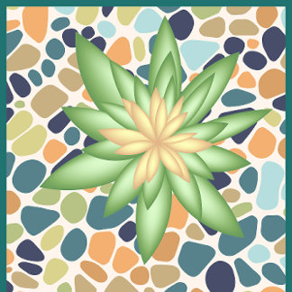 Botanische Groene Plant Fitness Mat