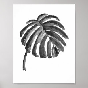 Botanische groene Plant Waterverf schilderen Poster