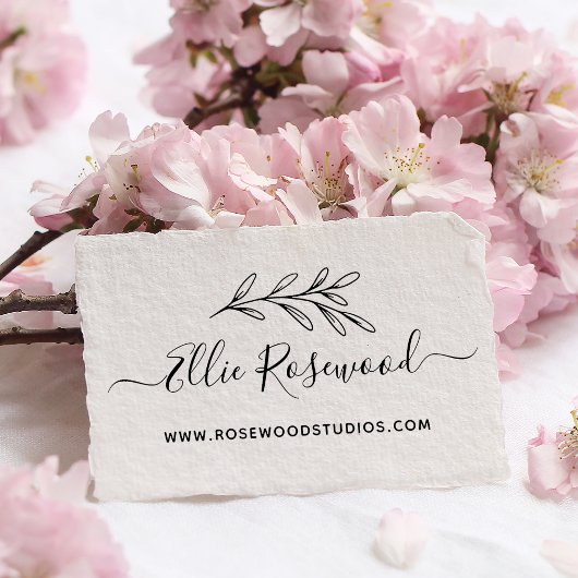 Botanische Groene Script Maak Je Eigen Rubberstempel