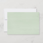 Botanische groene Succulenten Maal Choice Weddensc RSVP Kaartje (Achterkant)