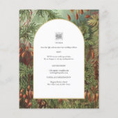  Botanische Groene Terracotta Wedding nodig (Achterkant)