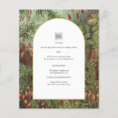  Botanische Groene Terracotta Wedding nodig (Achterkant)