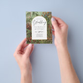  Botanische Groene Terracotta Wedding nodig Flyer (Hand)