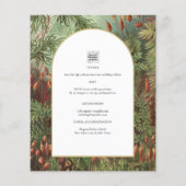 Botanische Groene Terracotta Wedding nodig Flyer (Achterkant)