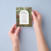  Botanische Groene Terracotta Wedding nodig Flyer (Hand)