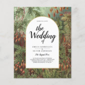  Botanische Groene Terracotta Wedding nodig Flyer (Voorkant)