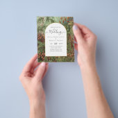  Botanische Groene Terracotta Wedding nodig Flyer (Hand)