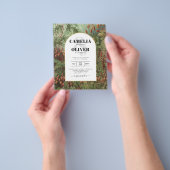 Botanische Groene Terracotta Wedding nodig Flyer (Hand)