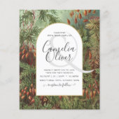  Botanische Groene Terracotta Wedding nodig Flyer (Voorkant)