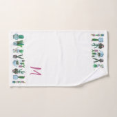 Botanische groene Tropische Cactus Succulent patro Bad Handdoek (Handdoek)