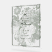  Botanische Groene Tuin Party Wedding Theme Acryl Bord (Hoek)