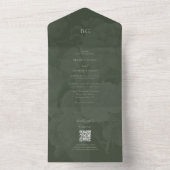 Botanische Groene Tuin Party Wedding Theme All In One Uitnodiging (Binnen)