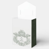 Botanische Groene Tuin Party Wedding Theme Bedankdoosjes (Geopend)