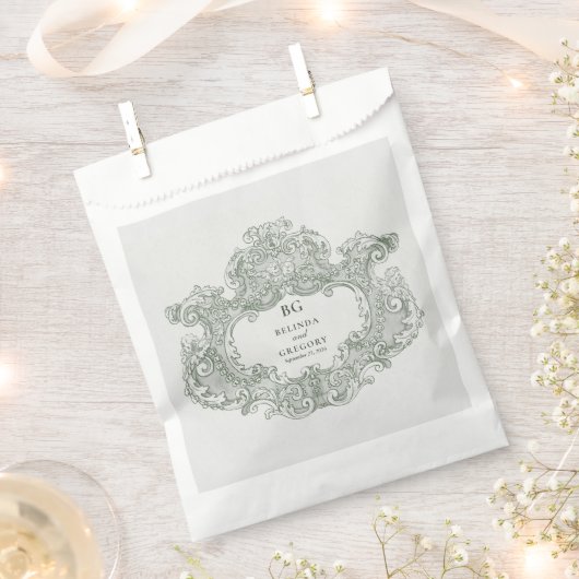  Botanische Groene Tuin Party Wedding Theme Bedankzakje (Geknipt)