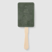  Botanische Groene Tuin Party Wedding Theme Handwaaier (Voorkant)