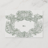  Botanische Groene Tuin Party Wedding Theme Informatiekaartje (Achterkant)