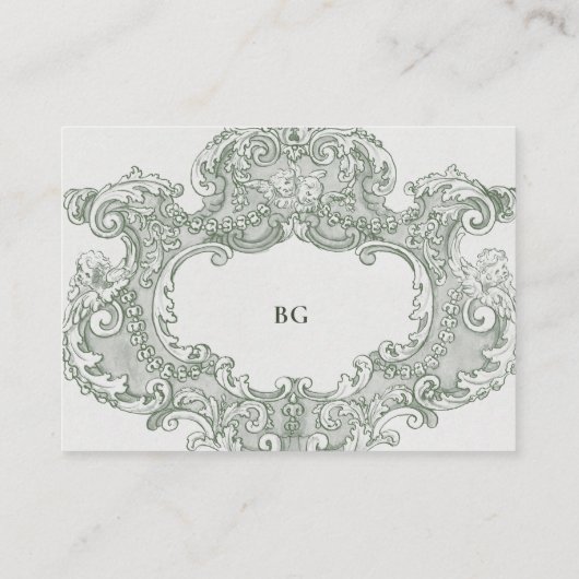  Botanische Groene Tuin Party Wedding Theme Informatiekaartje (Achterkant)