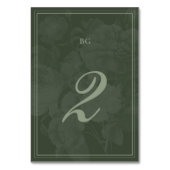  Botanische Groene Tuin Party Wedding Theme Kaart (Achterkant)