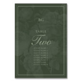  Botanische Groene Tuin Party Wedding Theme Kaart (Voorkant)