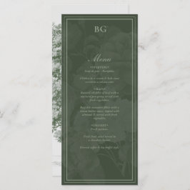 Botanische Groene Tuin Party Wedding Theme Menu