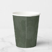 Botanische Groene Tuin Party Wedding Theme Papieren Bekers (Rechts)