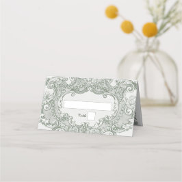 Botanische Groene Tuin Party Wedding Theme Plaatskaartje