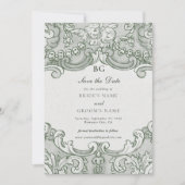  Botanische Groene Tuin Party Wedding Theme Save The Date (Voorkant)