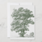 Botanische Groene Tuin Party Wedding Theme Save The Date (Achterkant)