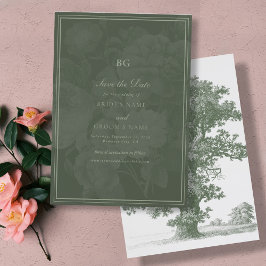 Botanische Groene Tuin Party Wedding Theme Save The Date