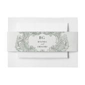  Botanische Groene Tuin Party Wedding Theme Uitnodigingen Wikkel (Voorkant Voorbeeld)