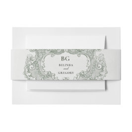 Botanische Groene Tuin Party Wedding Theme Uitnodigingen Wikkel