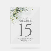 Botanische groene Waterverf Acryl Bord (Voorkant)