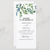 Botanische groene Waterverf van de olievlek (Voorkant / Achterkant)