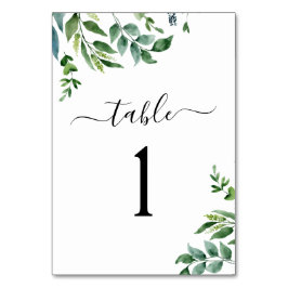 Botanische groene Waterverf van de olievlek Kaart