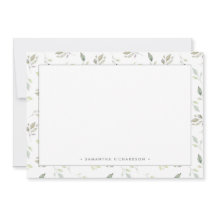 Botanische groene Waterverf verlaat het patroon