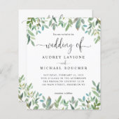 Botanische groenery groen in één bruiloft... (Voorkant / Achterkant)