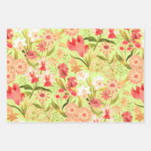 Botanische groenpapierbladen inpakpapier vel (Voorkant 3)