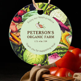 Botanische Groenten Lokaal Boerenlabel Bedankjes Labels