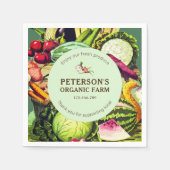 Botanische Groenten Lokaal Boerenlabel Servet (Voorkant)