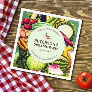 Botanische Groenten Lokaal Boerenlabel Servet