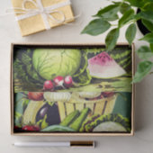 Botanische  Groenten Lokaal Boerenlabel Tissuepapier (Geschenk)