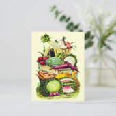 Botanische Groenten Tuin Boerderij Oogst Briefkaart (Staand voorkant)