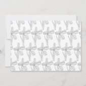 Botanische Hand Drawn Wedding Invitation Kaart (Achterkant)