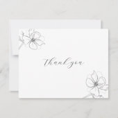 Botanische hand getekend bedankkaart (Voorkant)