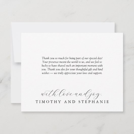 Botanische hand getekend bedankkaart (Achterkant)