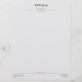 botanische handel briefhoofd