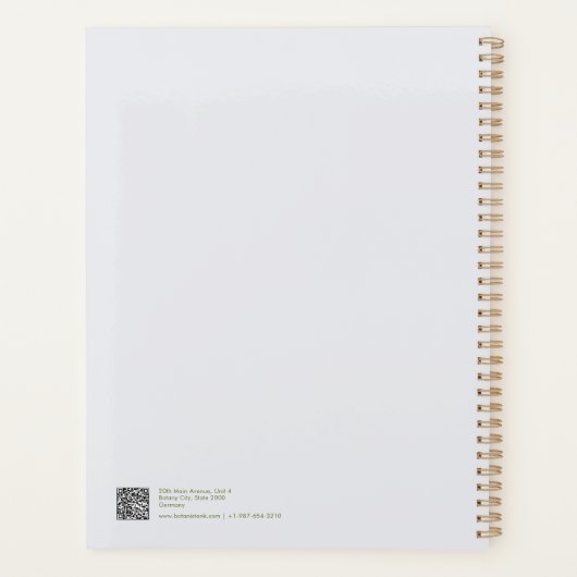 botanische handel planner (Achterkant)