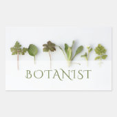 botanische handel rechthoekige sticker (Voorkant)